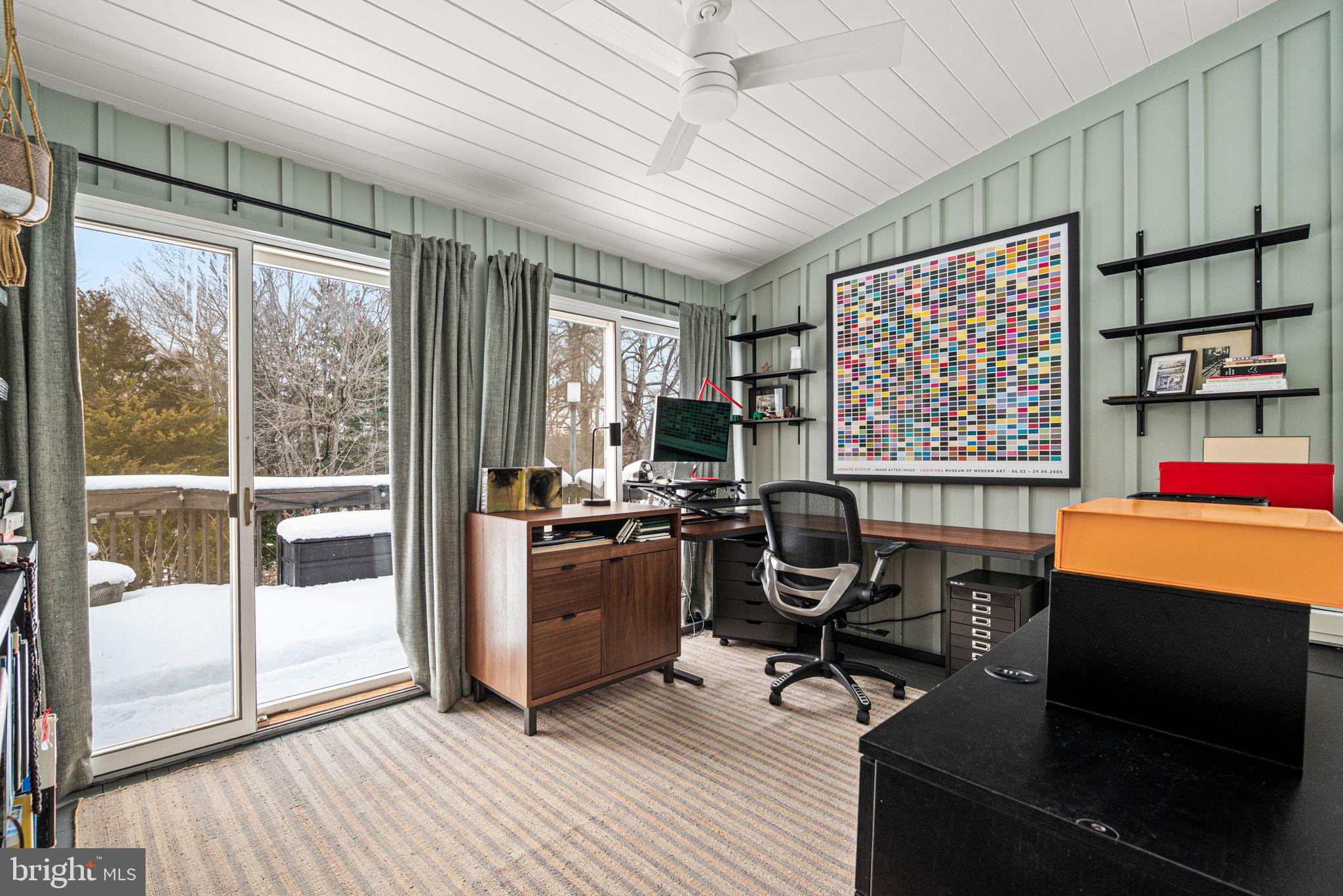 1424 Flat Rock Road Penn Valley, PA 19072 - Photo 23 of 33 a view of a workspace with furniture and a window