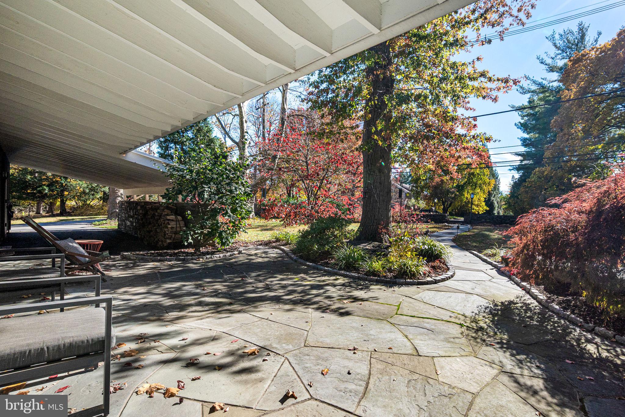 1424 Flat Rock Road Penn Valley, PA 19072 - Photo 7 of 33 a view of a backyard with pathway