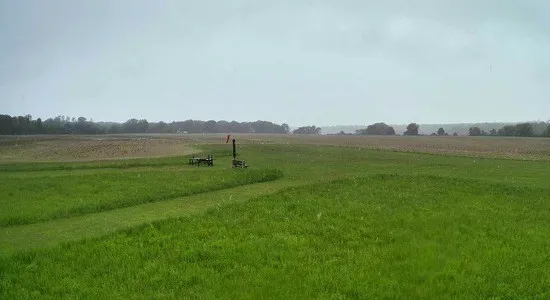 a view of lake with city view