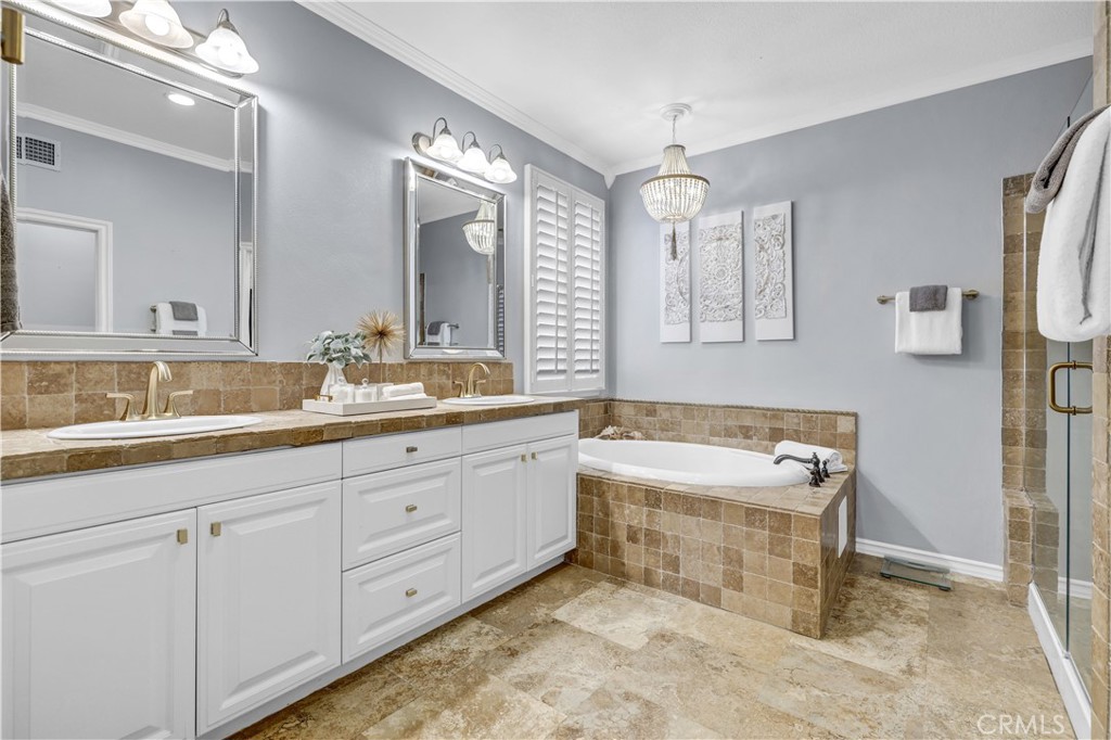 2 St Giles Court Ladera Ranch, CA 92694 - Photo 19 of 36 Primary bath- soak in tub and separate shower.