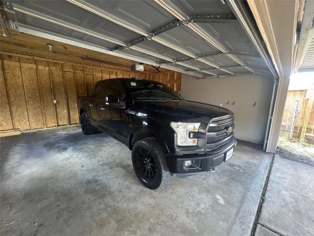 a car parked in garage