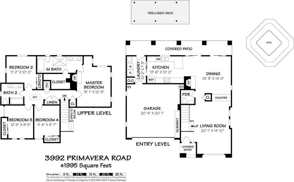 3992 Primavera Road Santa Barbara, CA 93110 - Photo 36 of 36 Floorplan