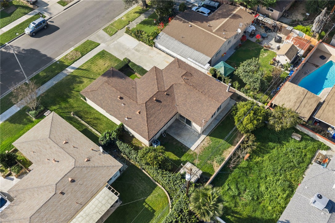 3075 David Street Riverside, CA 92506 - Photo 40 of 40 Elevated perspective showing yard space, roofline, and neighborhood setting.