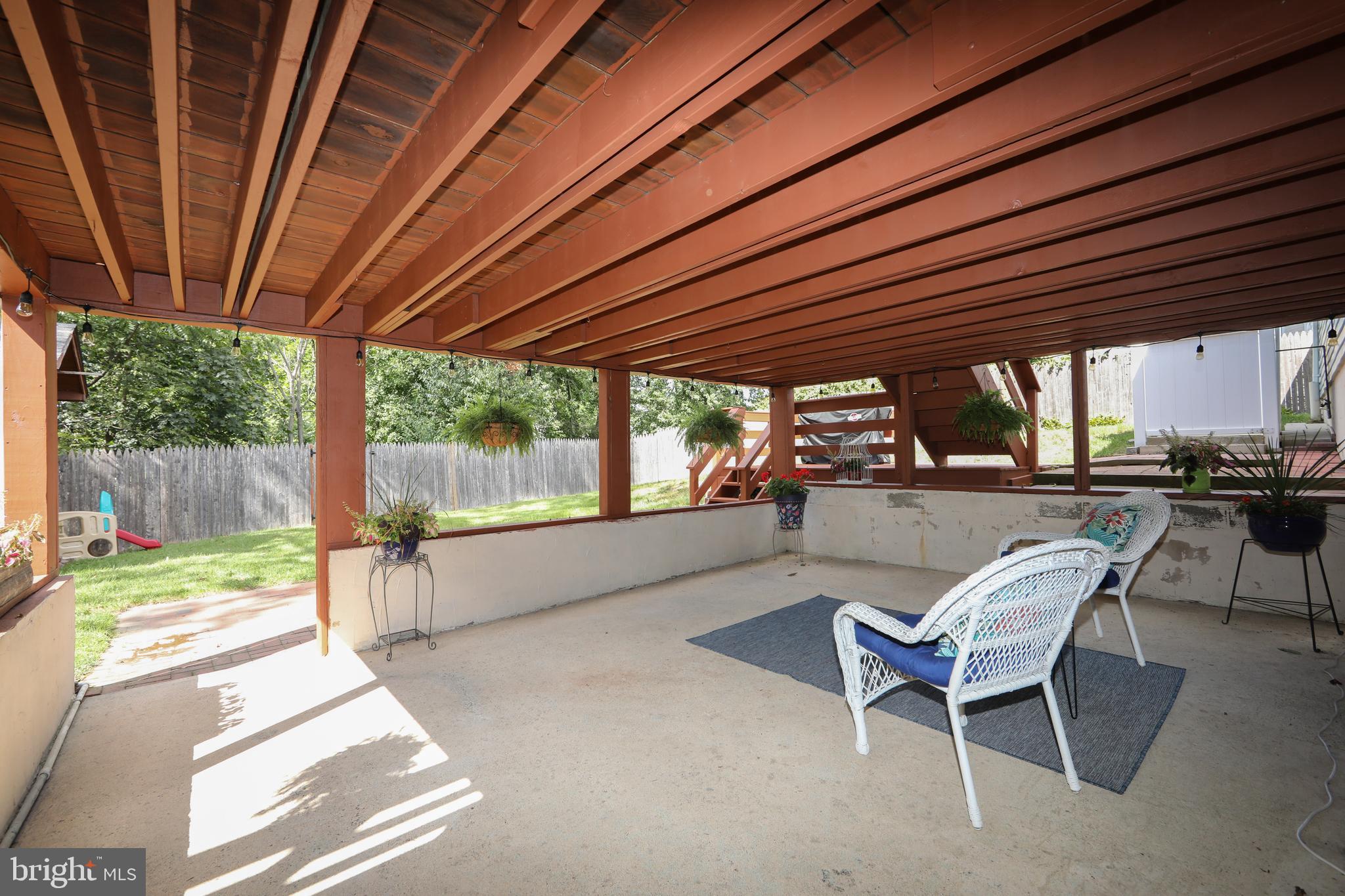 333 Ridge Avenue Glendora, NJ 08029 - Photo 41 of 47 Covered Patio Overlooking Backyard