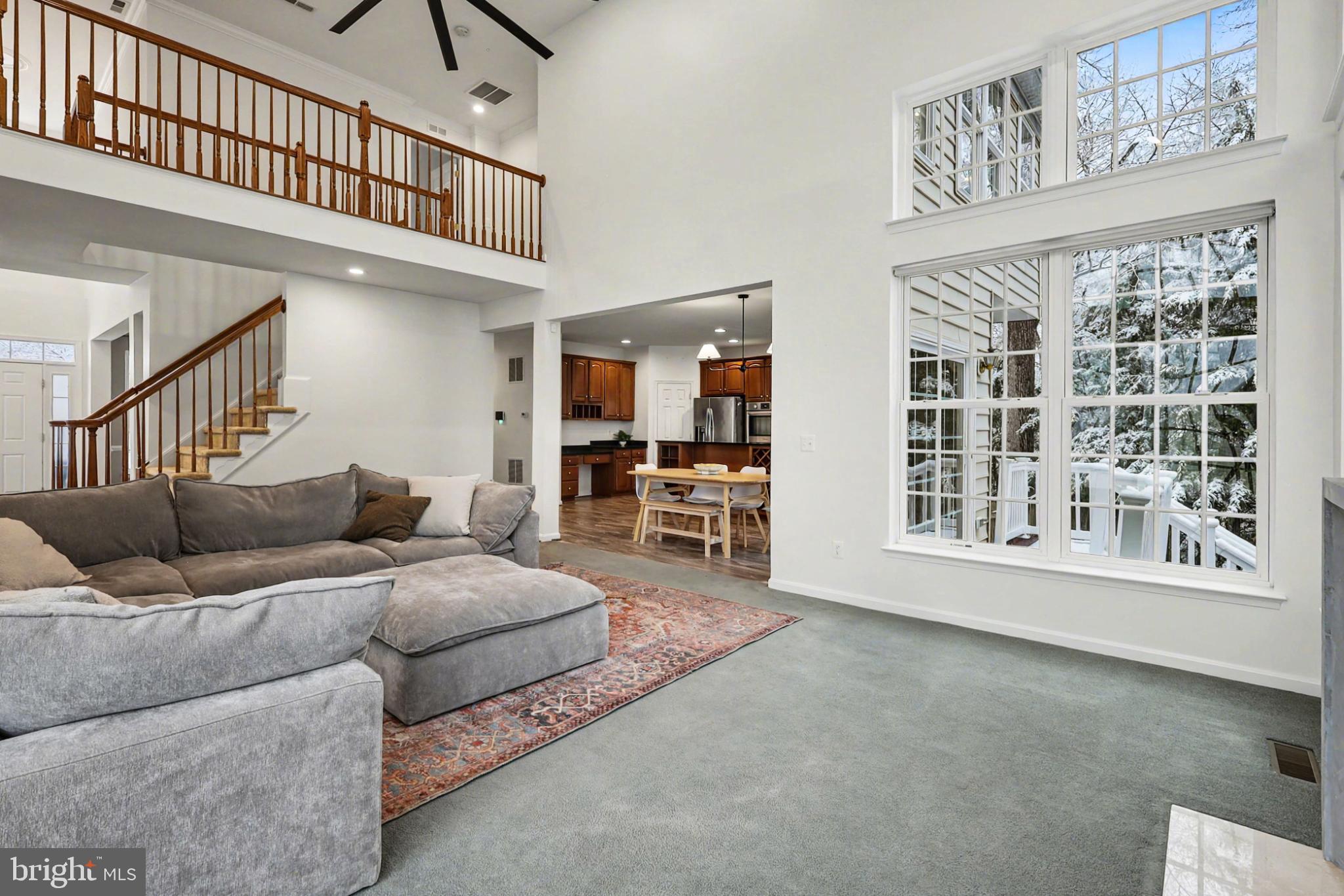 19201 Buna Street Triangle, VA 22172 - Photo 11 of 69 Bright, airy living space with high ceilings.