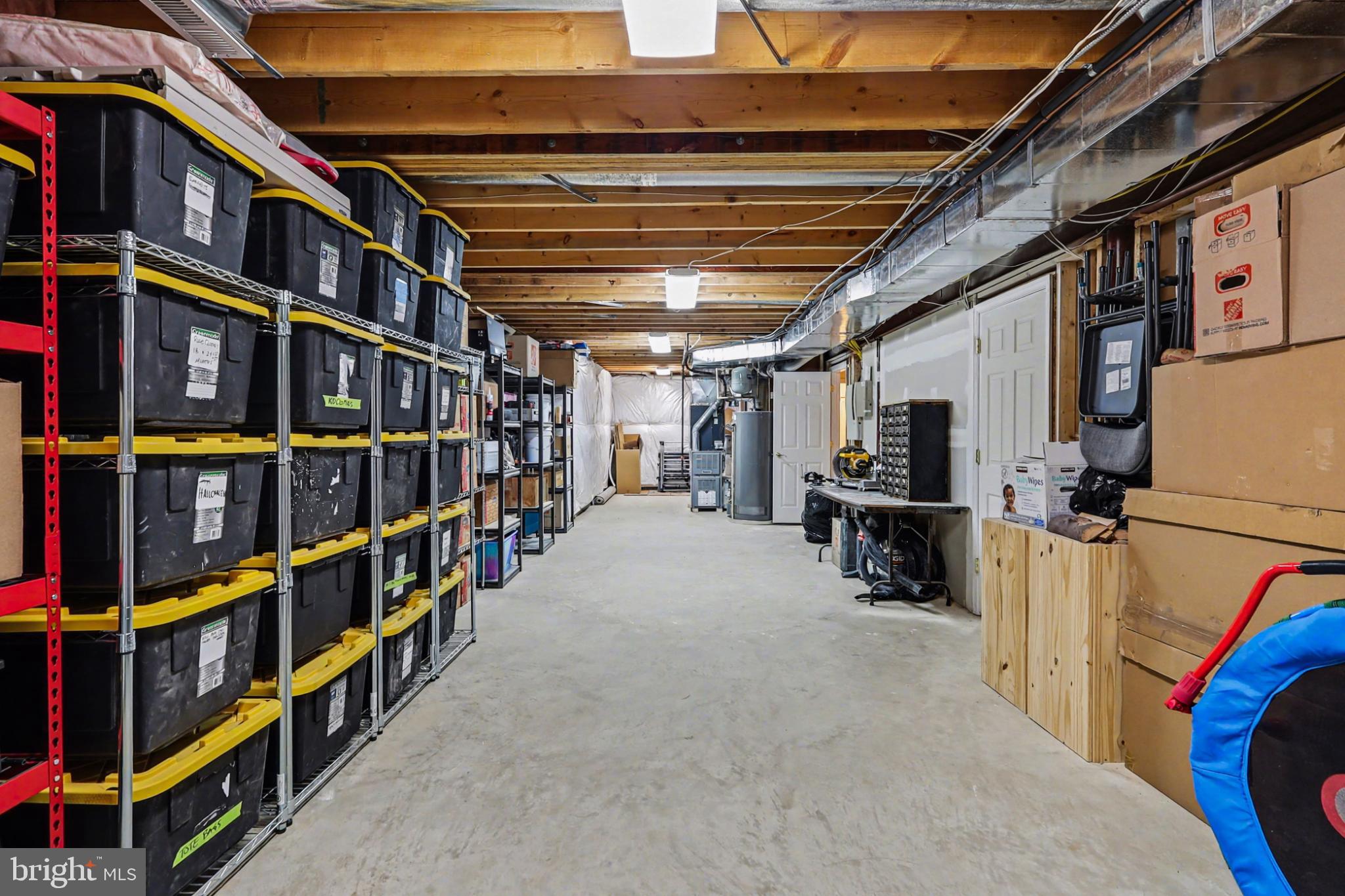 19201 Buna Street Triangle, VA 22172 - Photo 61 of 69 Spacious basement with organized storage.