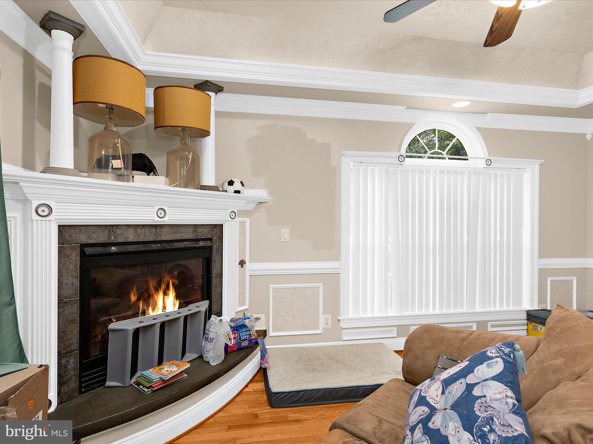 249 Double Oak Road Prince Frederick, MD 20678 - Photo 17 of 30 a living room with furniture and a fireplace