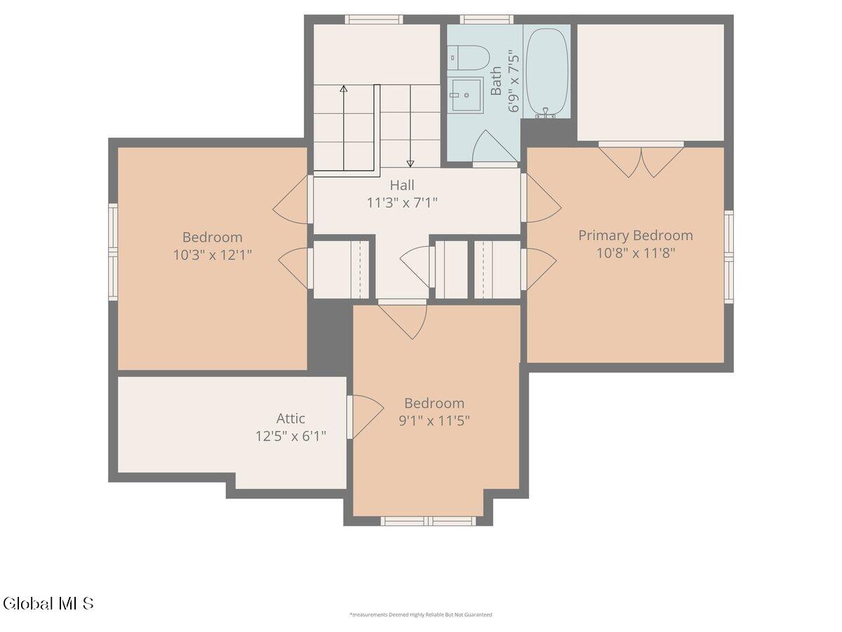 7 Tudor Road Albany, NY 12203 - Photo 49 of 52 3rd_floor_7_tudor_road_albany_with_dim