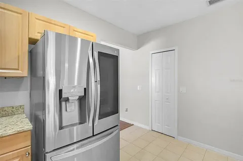 a view of bathroom with shower cabinet and mirror