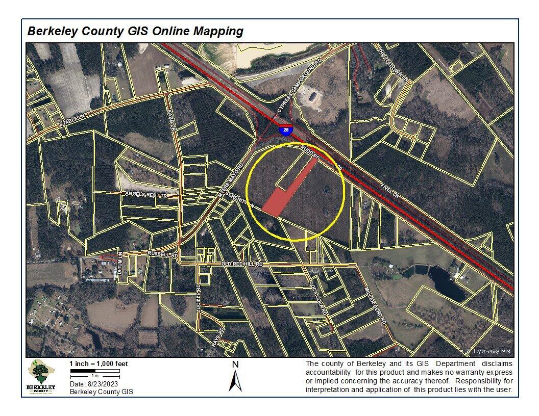 215 Rudd Road Ridgeville, SC 29472 - Photo 2 of 9 Rudd Road 6 Acres - Aerial Map
