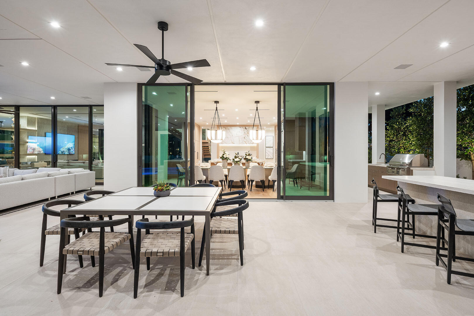 481 Thatch Palm Drive Boca Raton, FL 33432 - Photo 83 of 98 a view of a dining room with furniture window and outside view