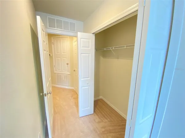 view of a room with door