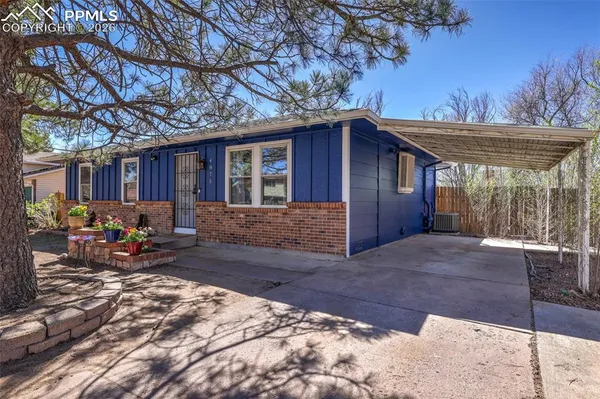 a view of a house with a patio