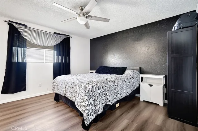 a room with a bed and a window