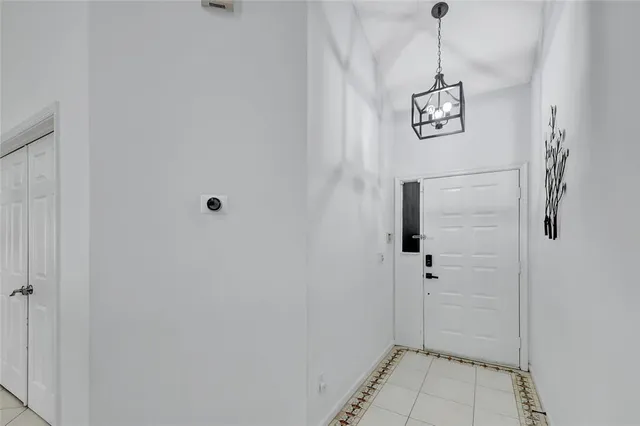 a bathroom with a shower and vanity