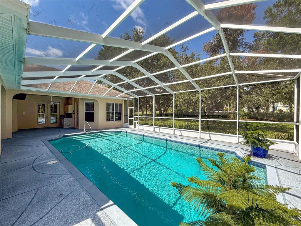 11235 Warm Wind Way Weeki Wachee, FL 34613 - Photo 65 of 93 a view of a backyard with porch and garden