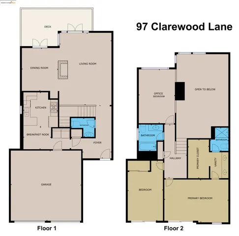 $1,148,000 | 97 Clarewood Lane, Oakland, CA 94618