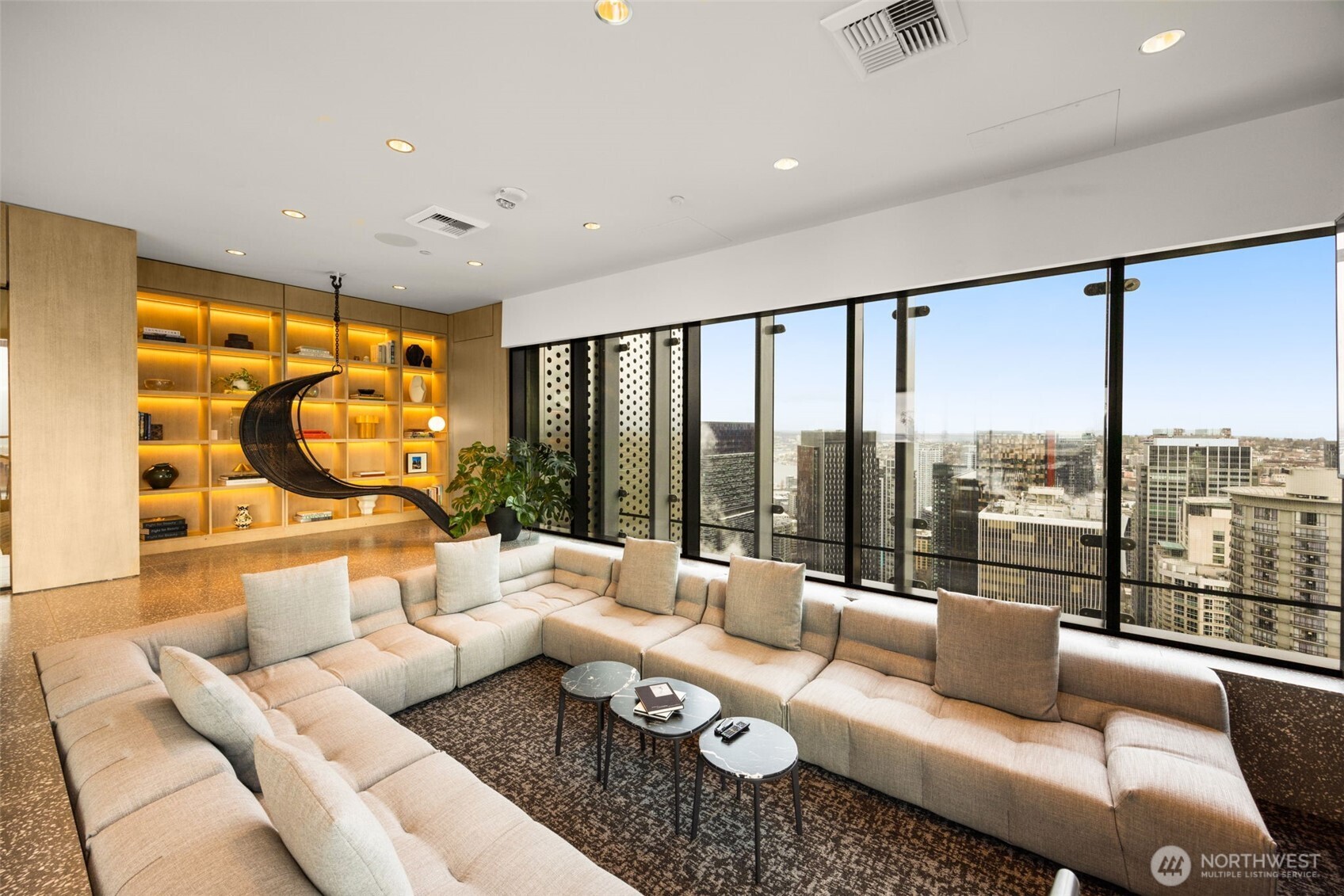 300 Virginia Street, Unit 3607 Seattle, WA 98101 - Photo 18 of 37 a living room with furniture and a large window