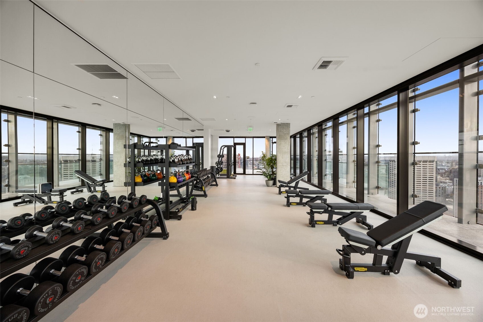 300 Virginia Street, Unit 3607 Seattle, WA 98101 - Photo 30 of 37 a view of a room with gym equipment