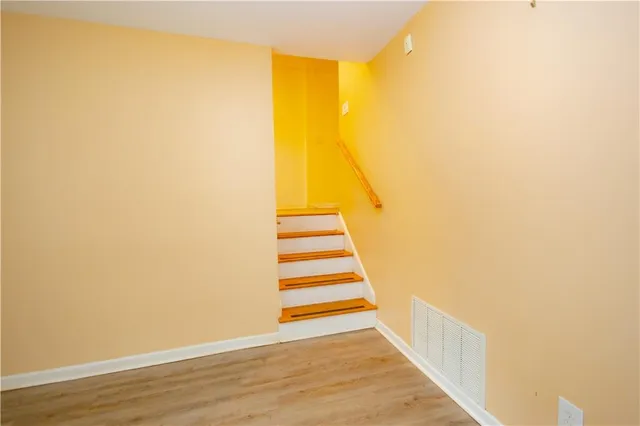 a view of a livingroom with a fireplace