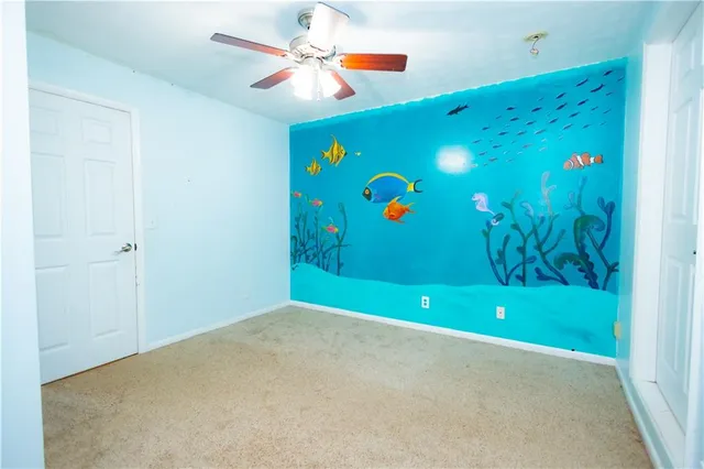 a view of an empty room