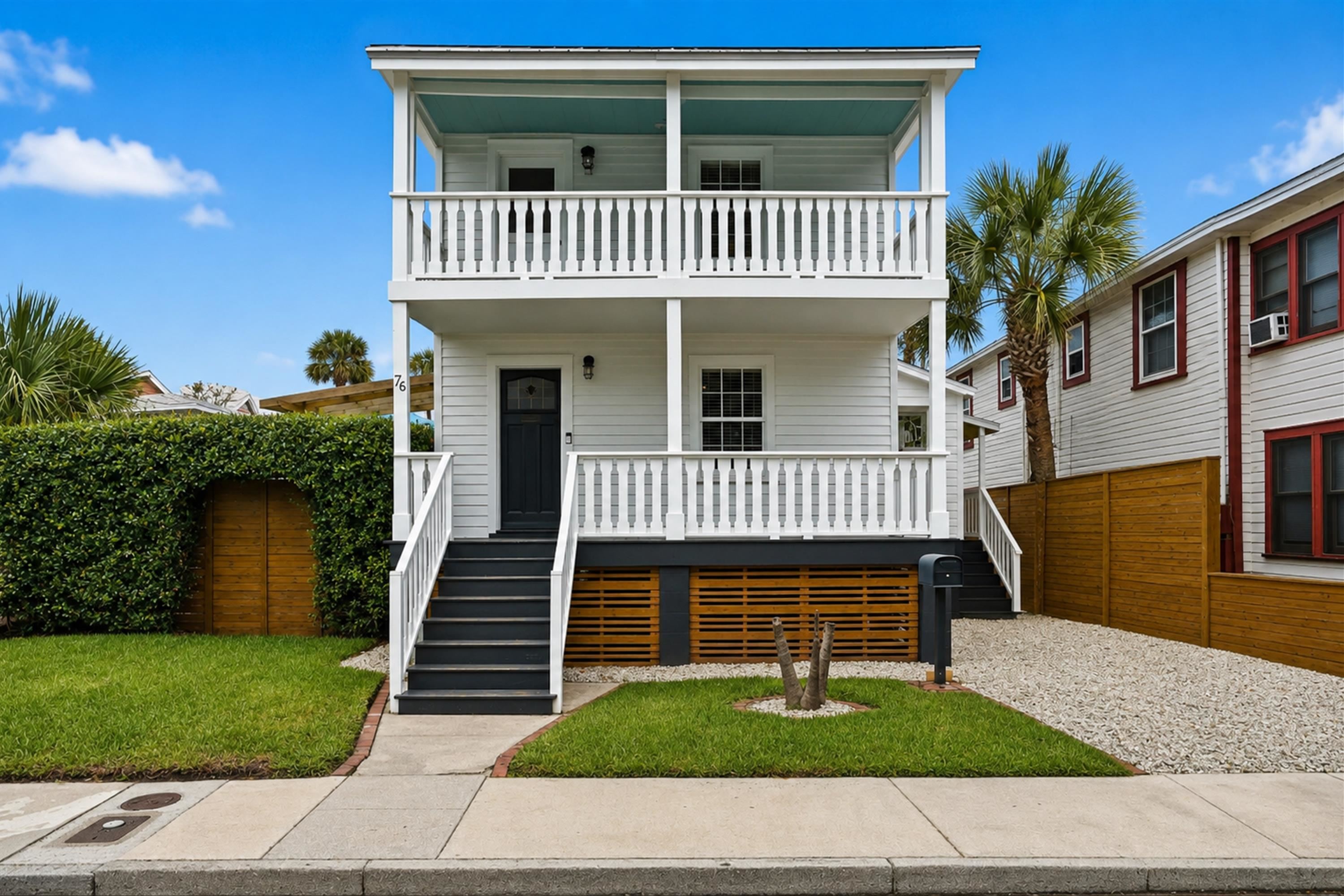 76 Oneida Street St. Augustine, FL 32084 - Photo 2 of 38 a view of a house with a yard