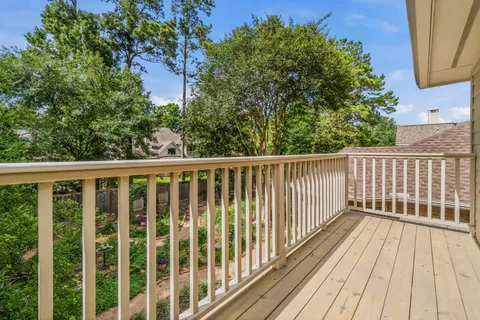 a view of a wooden fence