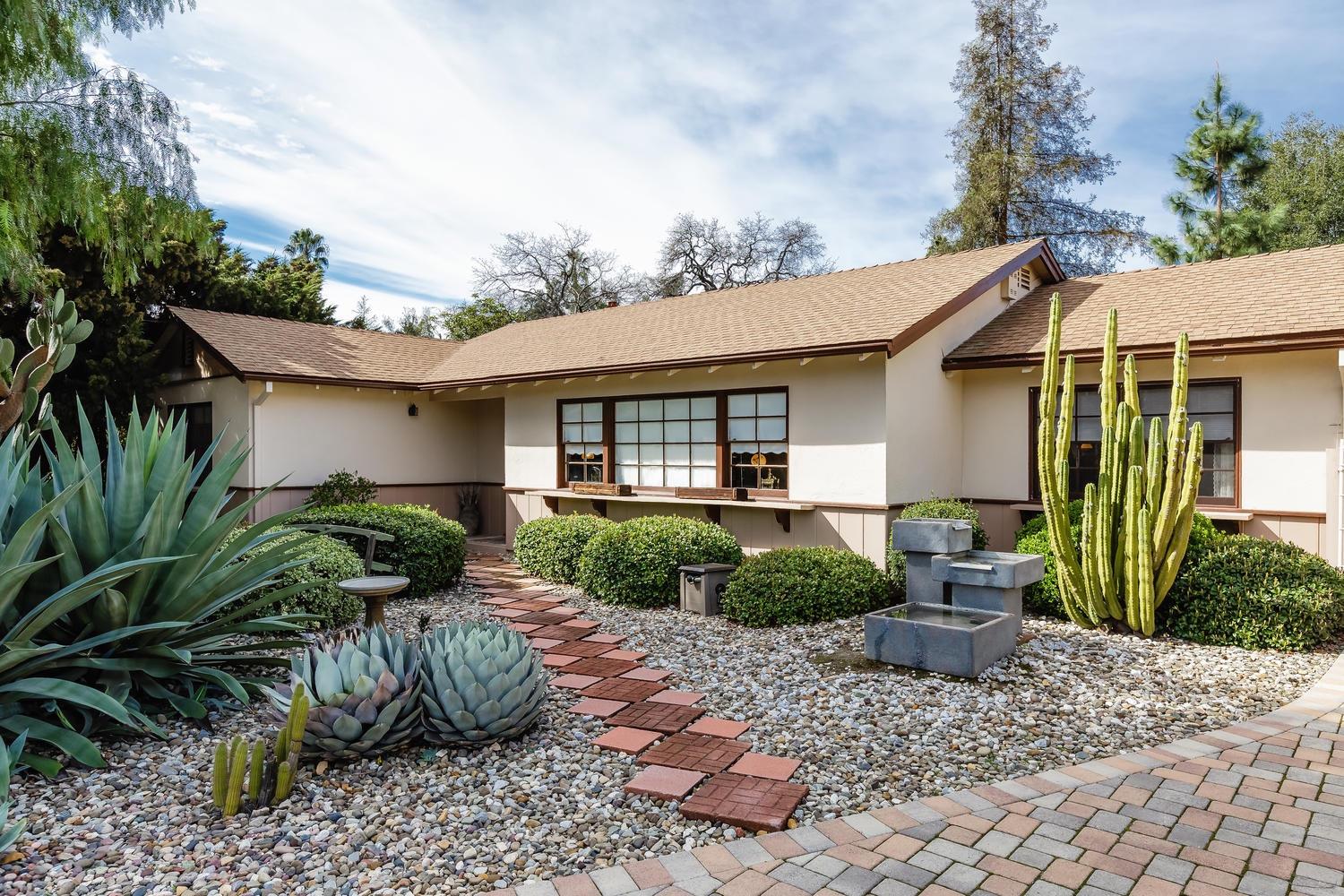 a view of a house with a patio