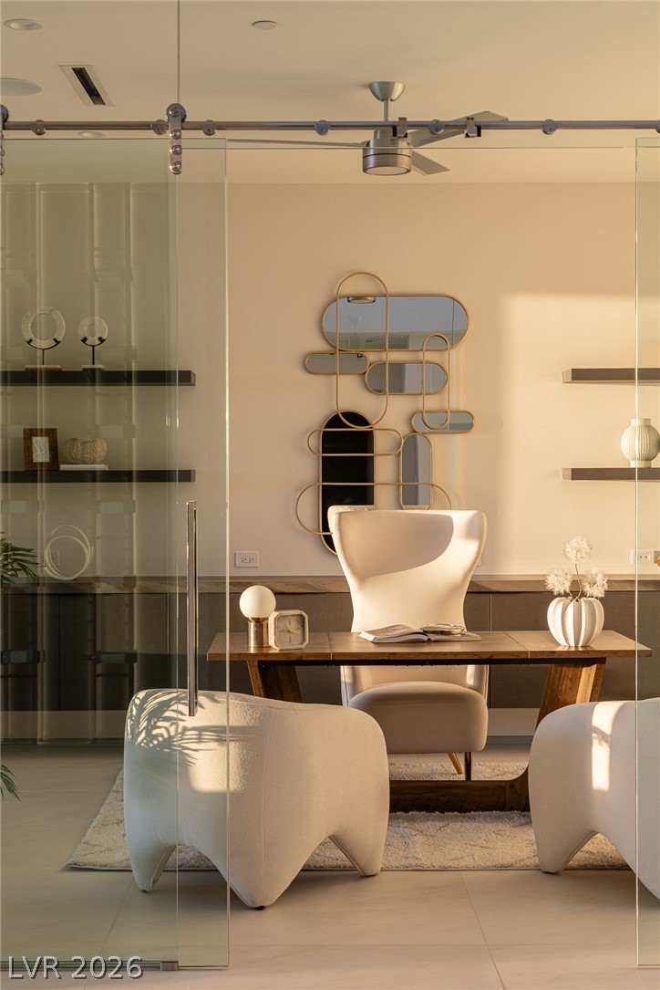 563 Grand Rim Drive Henderson, NV 89012 - Photo 16 of 70 An inviting office space, thoughtfully designed for focused work and serene contemplation.