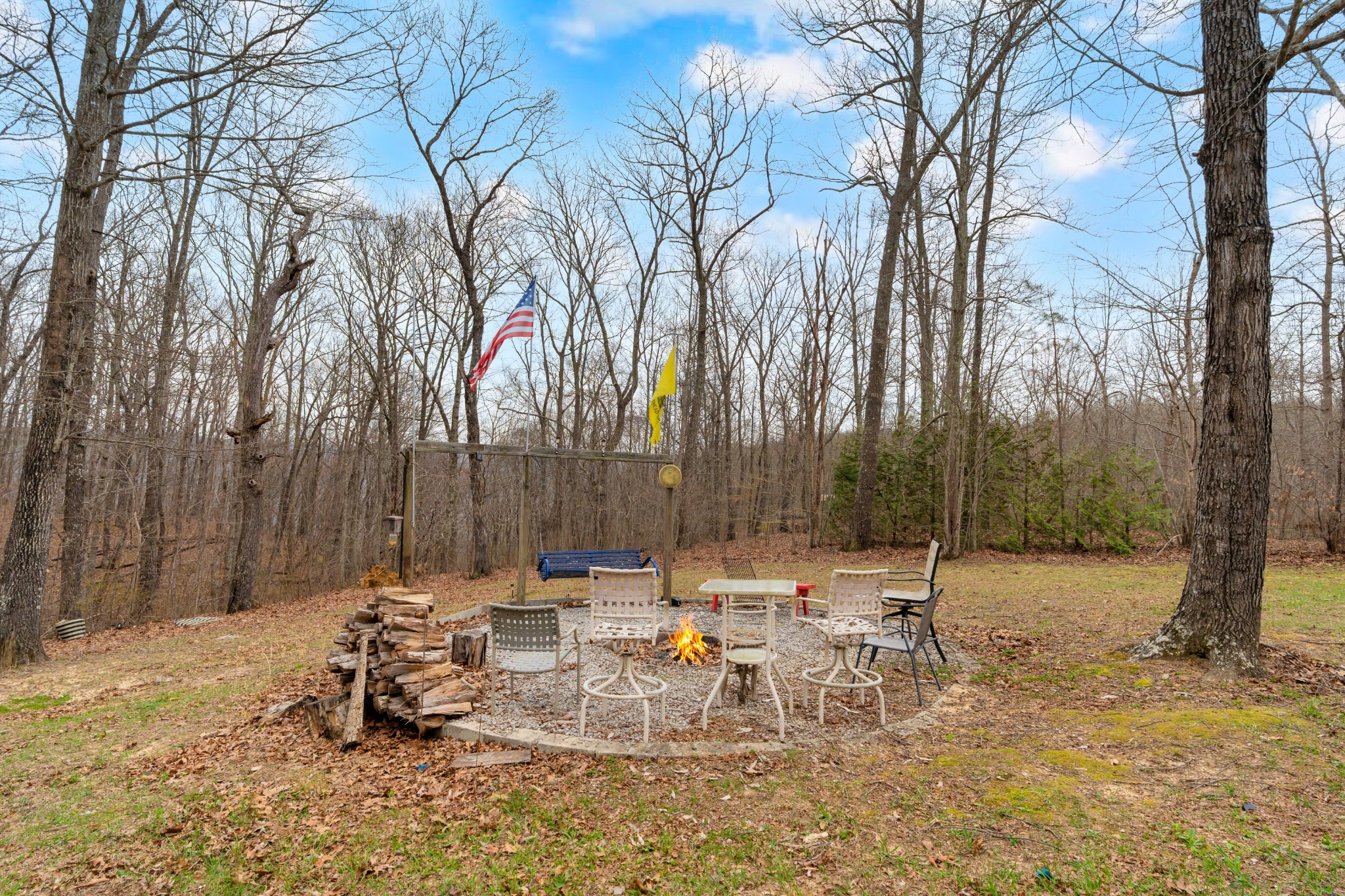 4015 Keith Springs Mountain Road Belvidere, TN 37306 - Photo 50 of 50 a backyard of a house with table and chairs