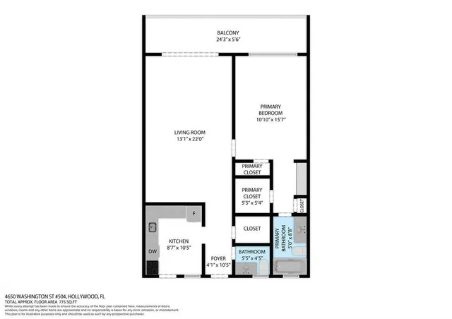 $84,999 | 4650 Washington Street, Unit 504, Hollywood, FL 33021