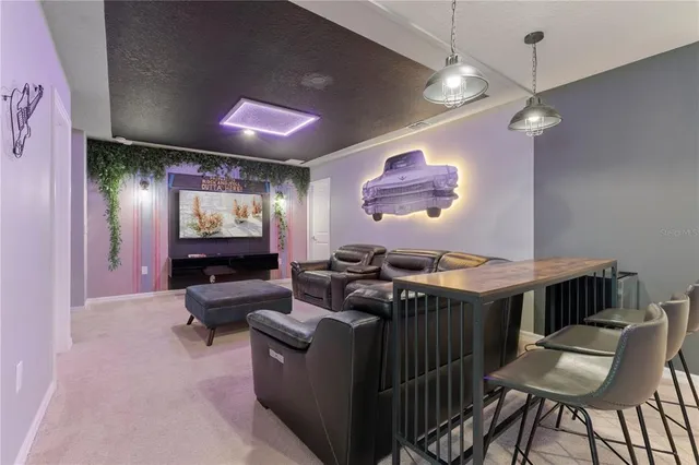 a bedroom with a bed and a view of bathroom