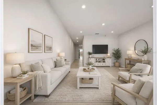 a view of an empty room