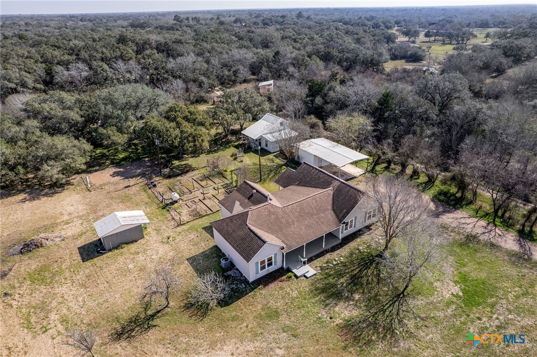 303 Garcitas Grove Road Inez, TX 77968 - Photo 3 of 39 an aerial view of a house with a yard