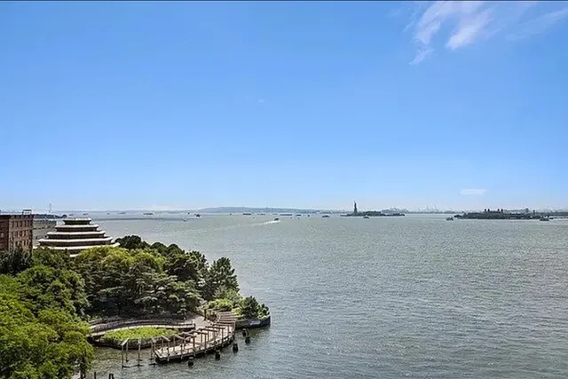 a view of a city with tall buildings