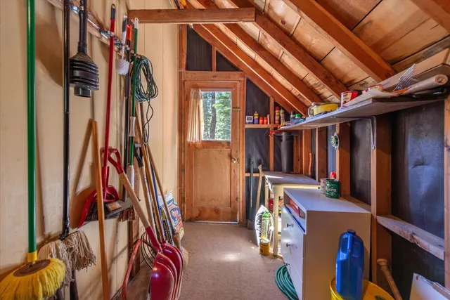 a view of a lake with a mountain