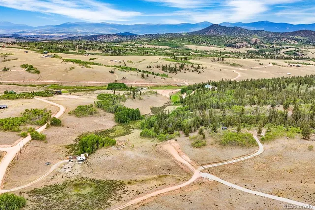 a view of an outdoor space and mountain view