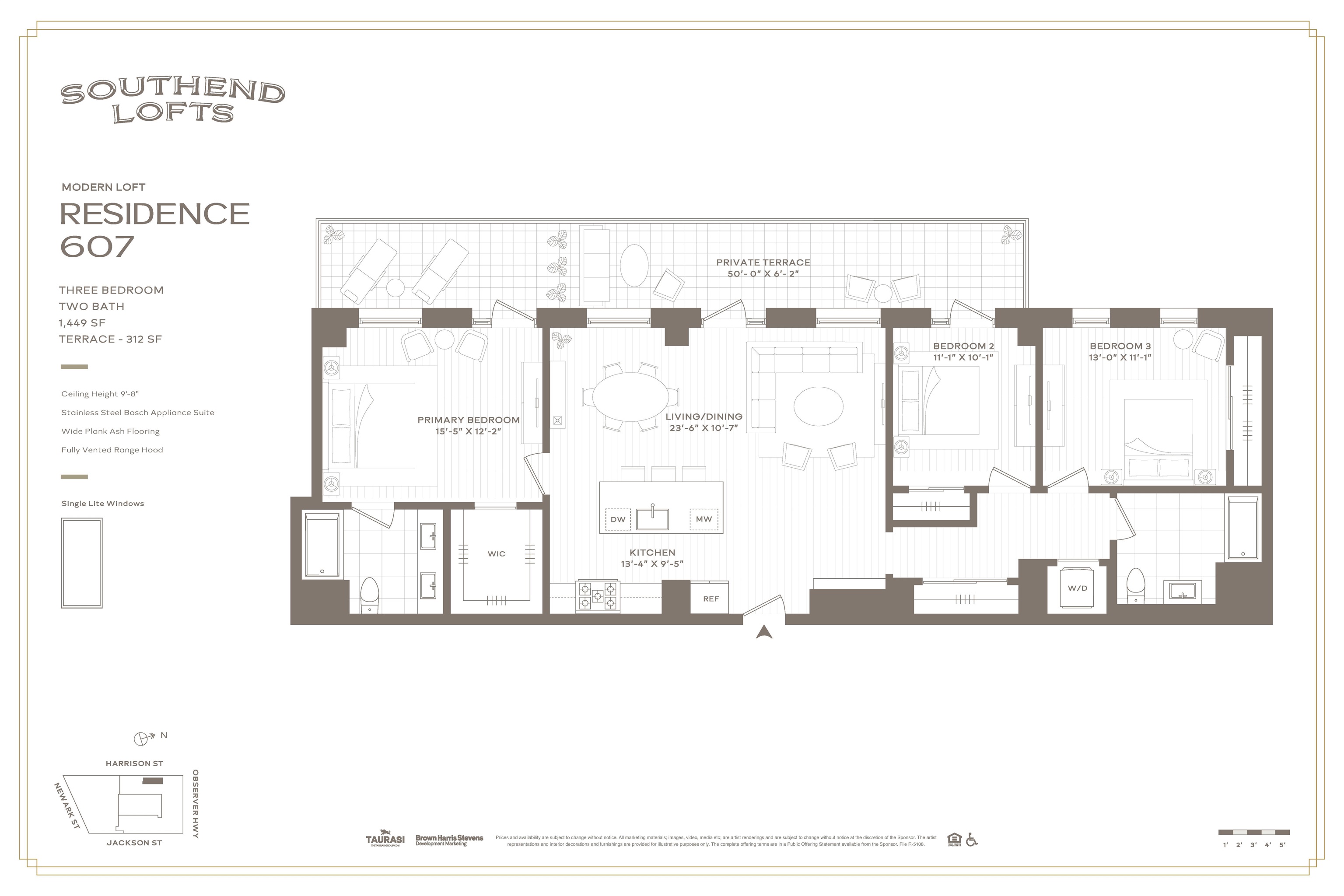 38 Jackson Street, Unit 607 Hoboken, NJ 07030 - Photo 16 of 16 a picture of a floor plan