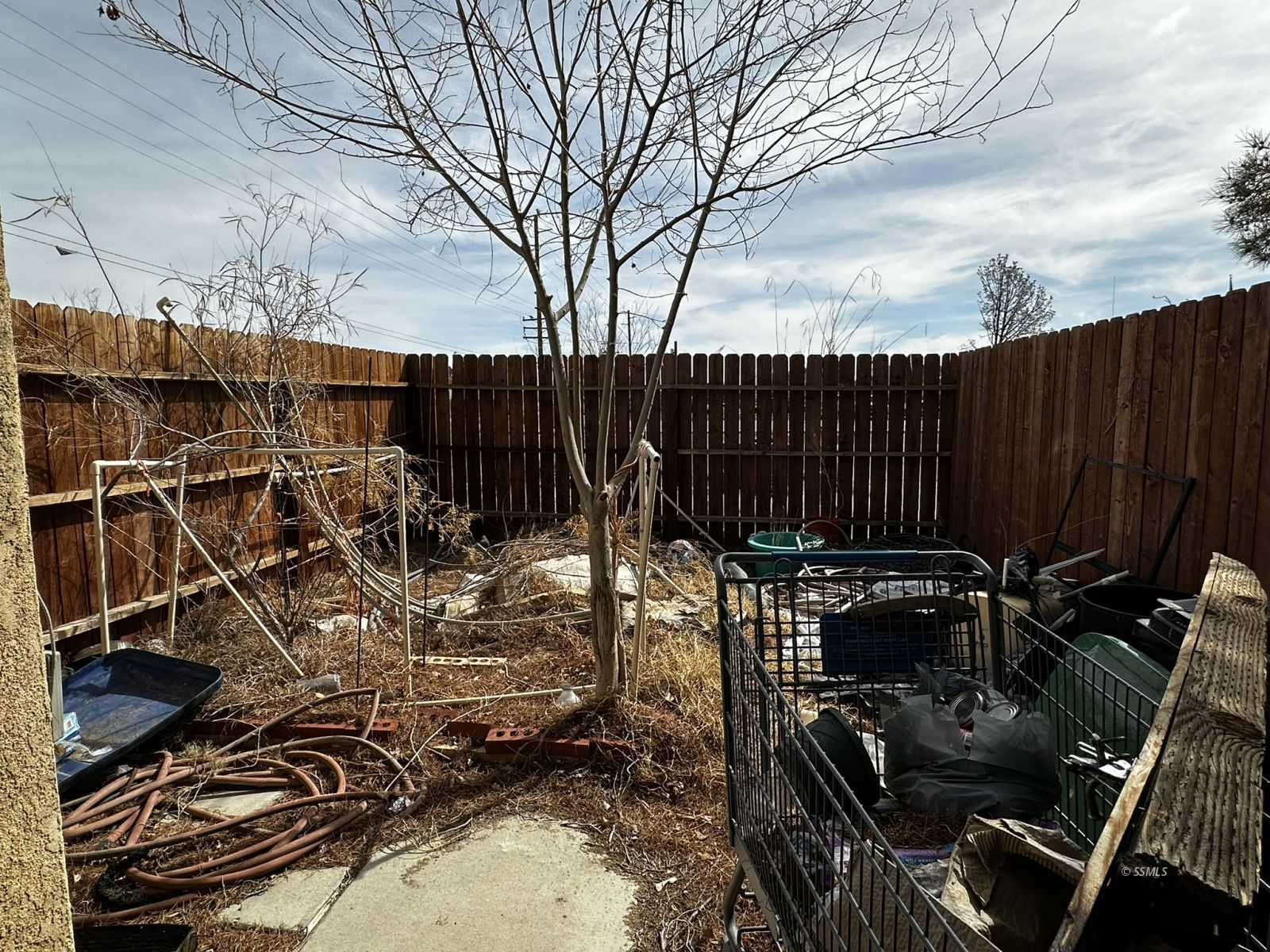 301 South Richmond Road Ridgecrest, CA 93555 - Photo 20 of 45 a view of a yard with wooden fence