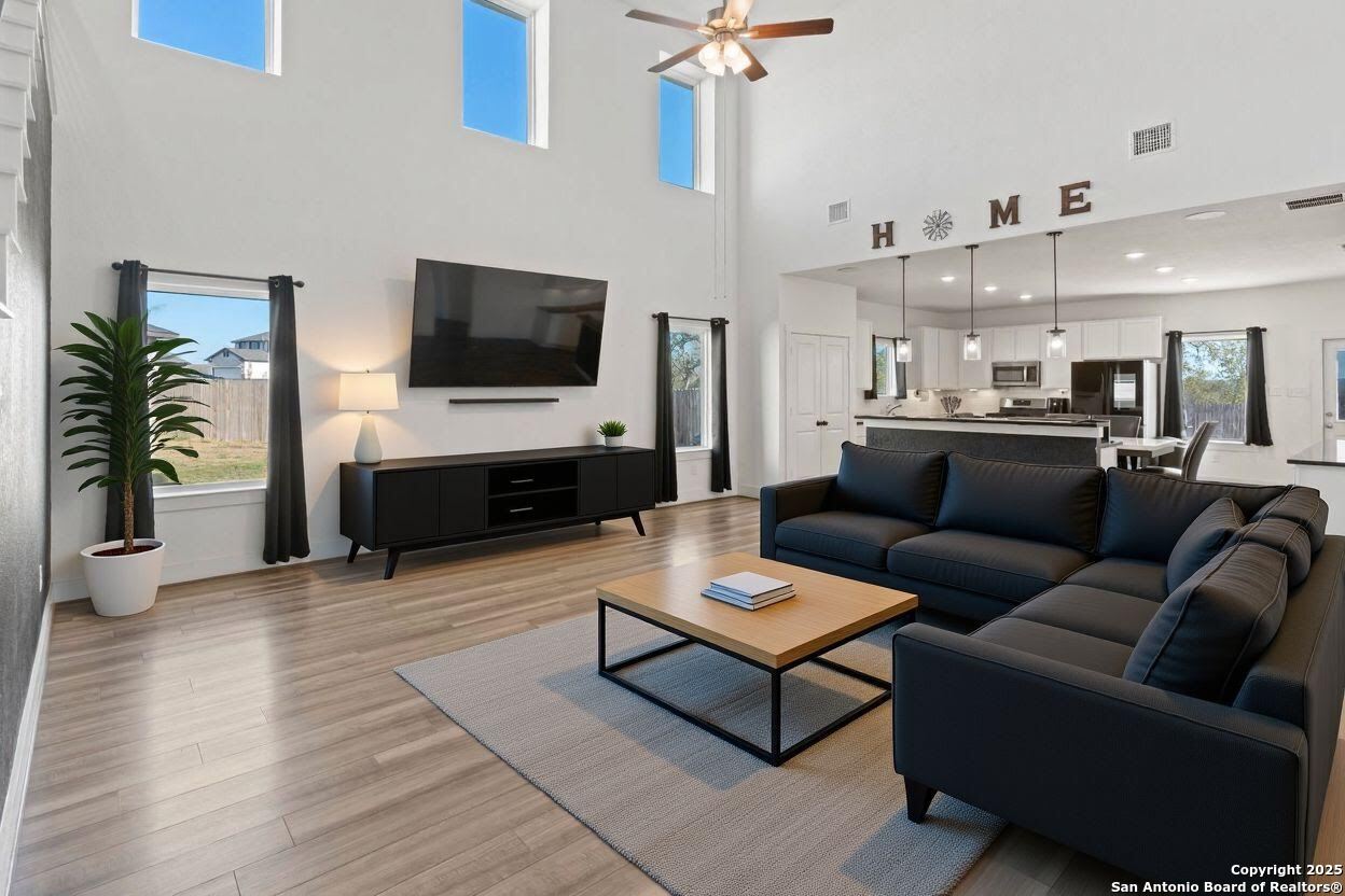 8823 Catnip Pass Elmendorf, TX 78112 - Photo 13 of 34 a living room with furniture and a flat screen tv