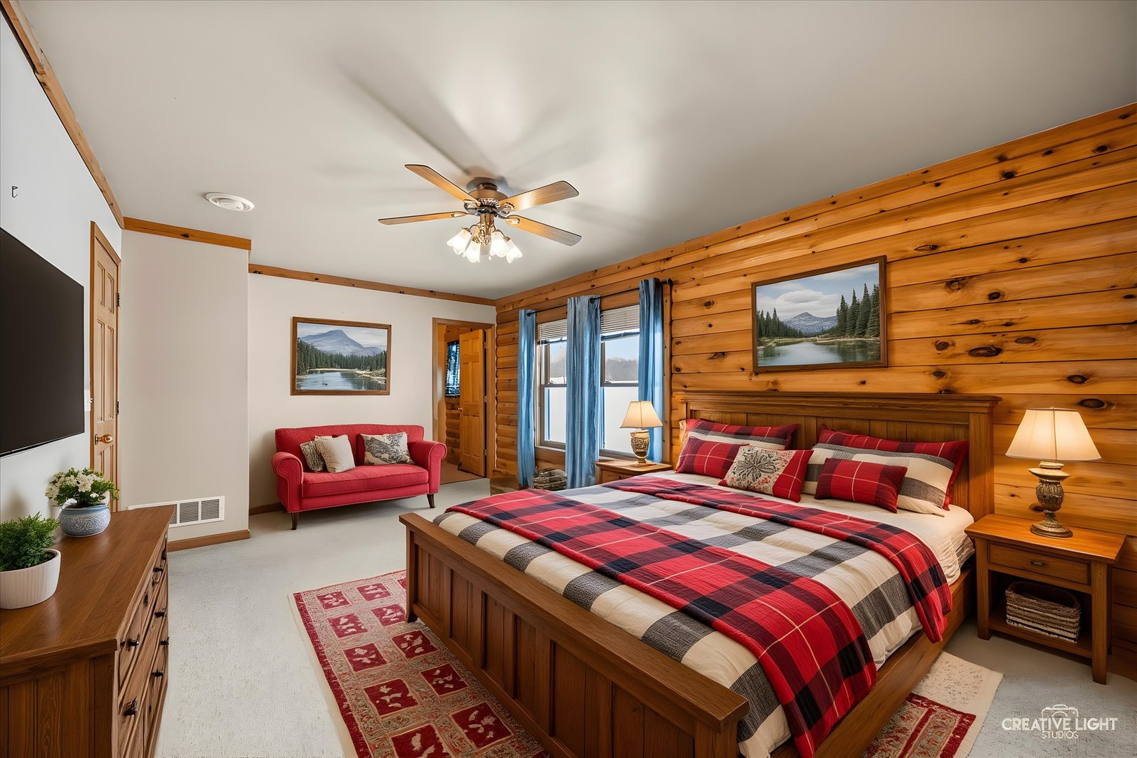 122 Belle Rive Drive Millington, IL 60537 - Photo 18 of 31 a bedroom with a bed a couch and dresser