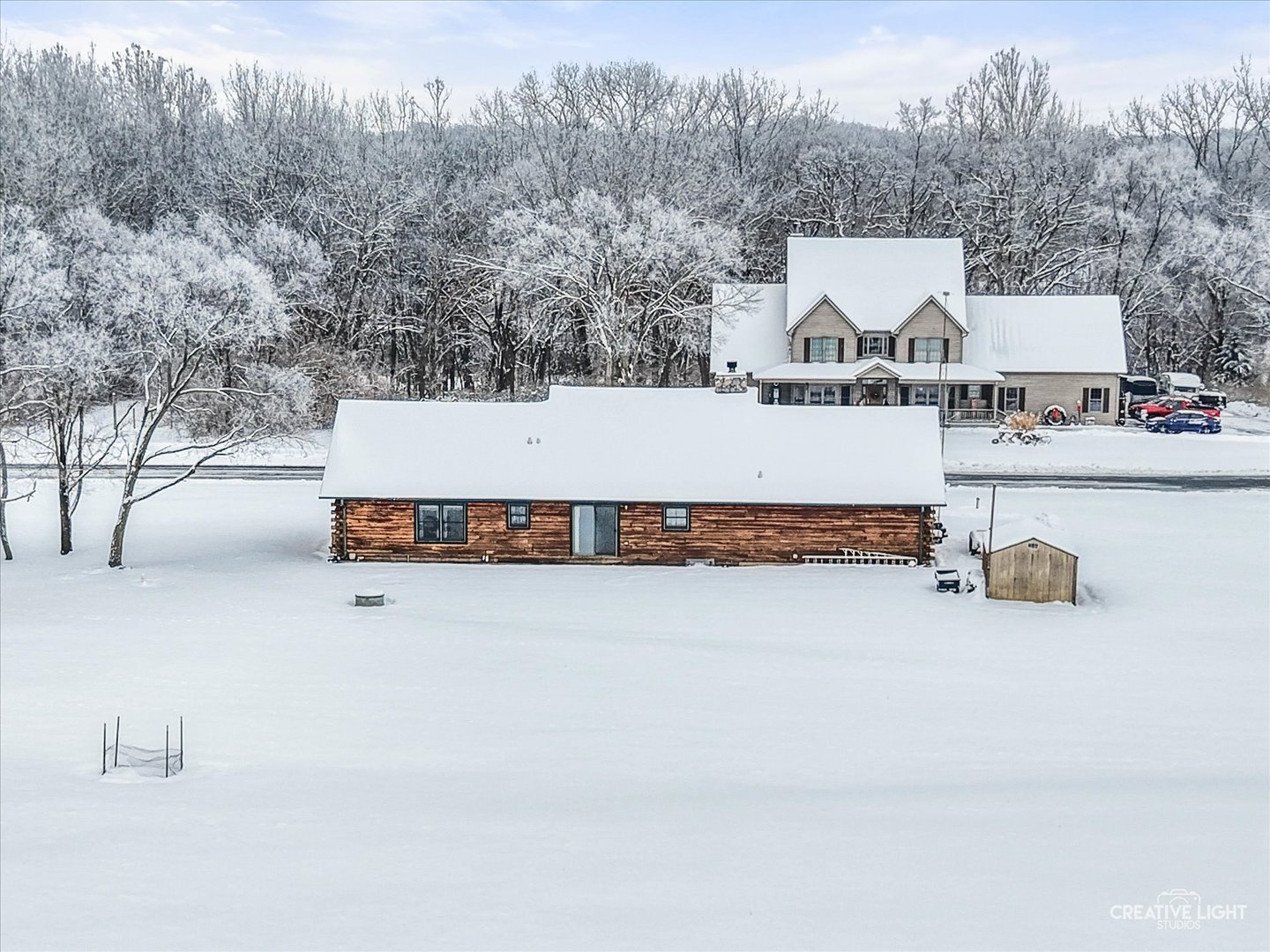 122 Belle Rive Drive Millington, IL 60537 - Photo 5 of 31 a view of a terrace with a bench and trees