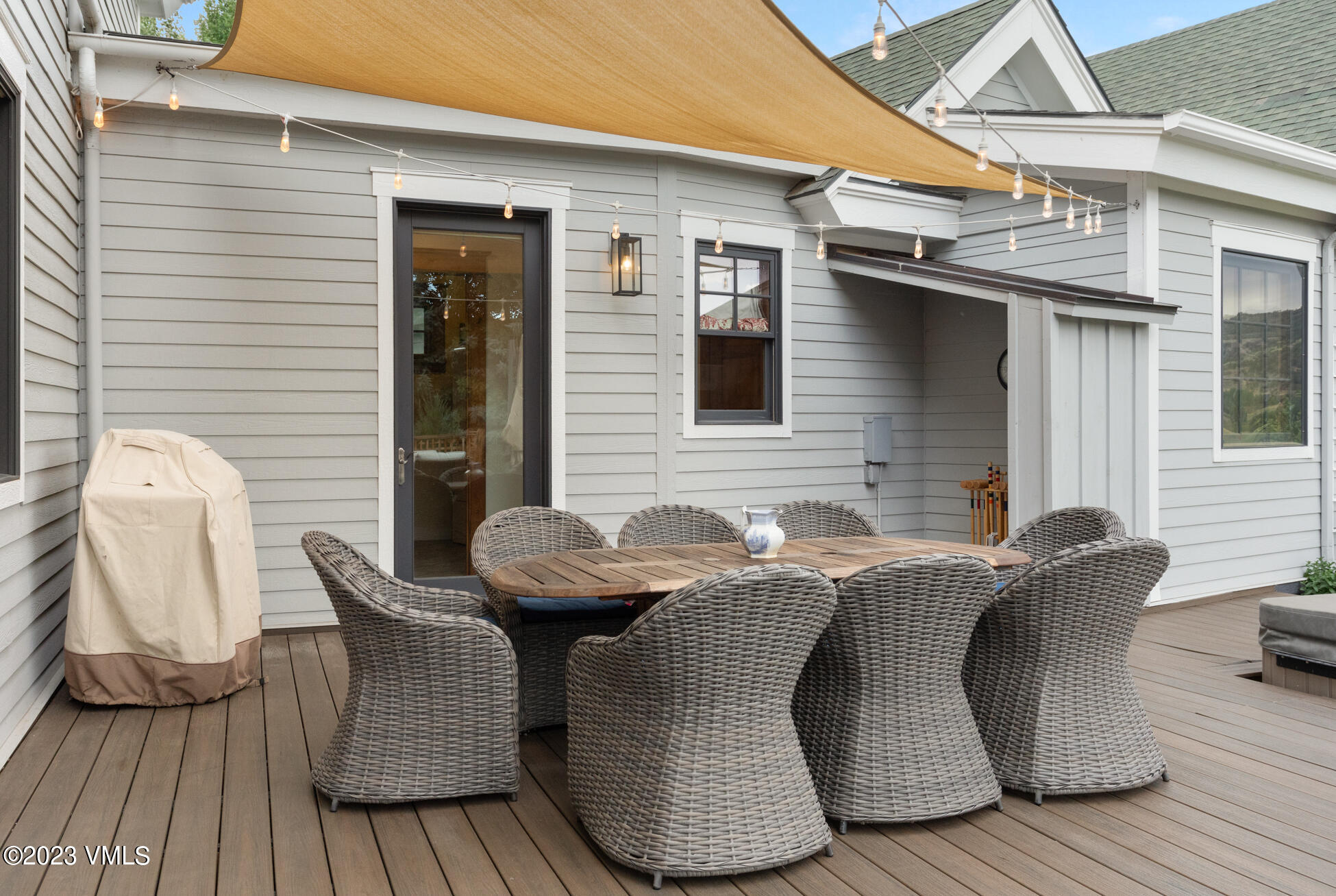 275 Robins Egg Eagle, CO 81631 - Photo 29 of 46 a view of outdoor sitting area with furniture and wooden floor