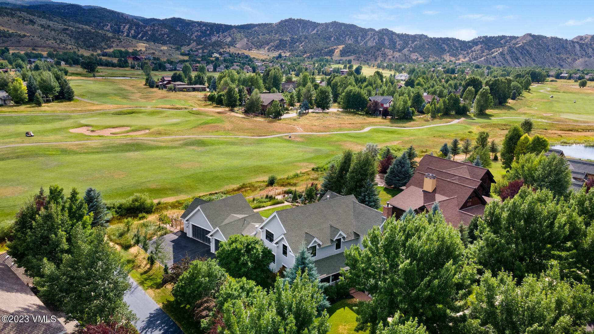 275 Robins Egg Eagle, CO 81631 - Photo 37 of 46 an aerial view of residential houses with outdoor space and river