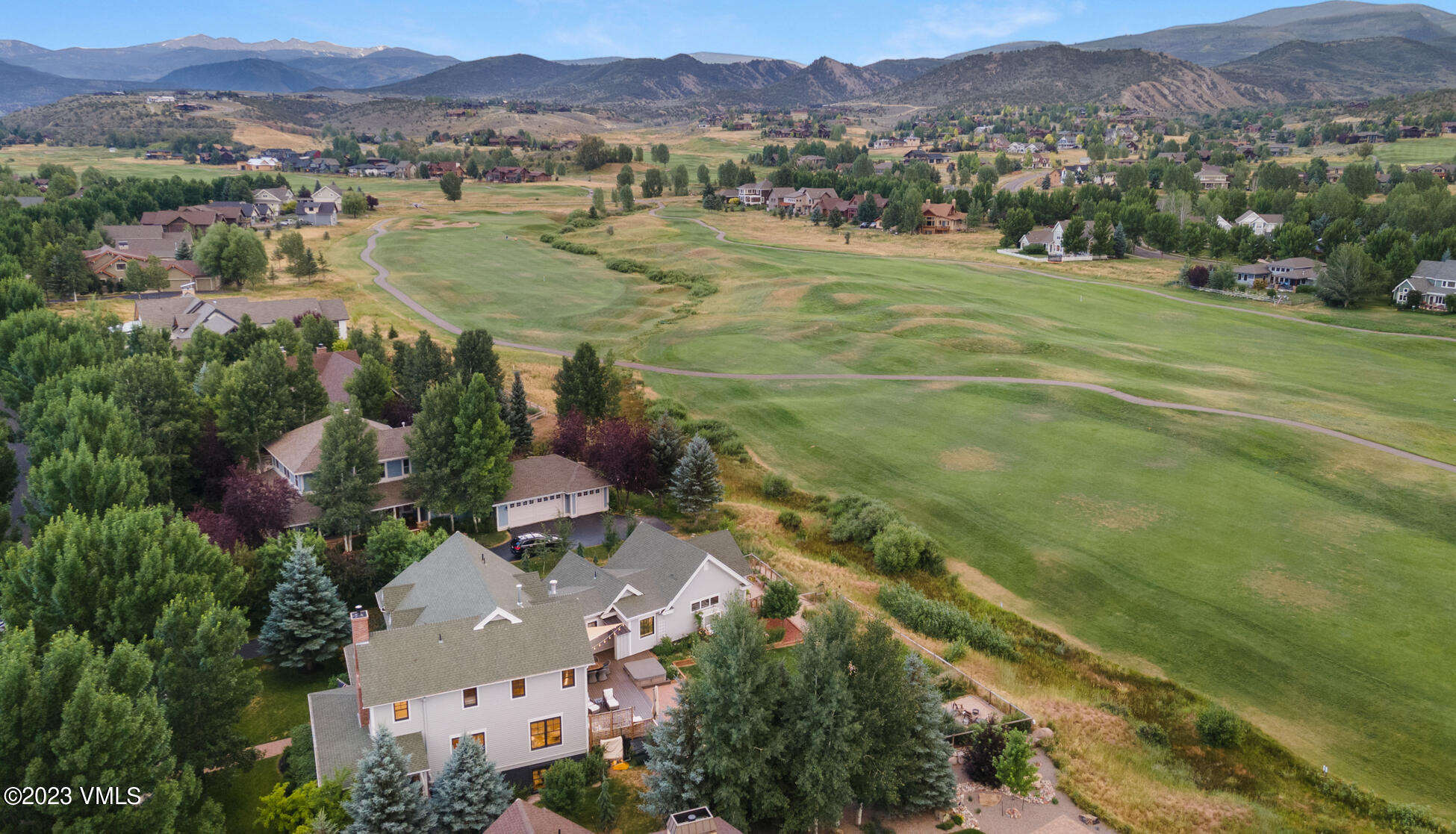 275 Robins Egg Eagle, CO 81631 - Photo 38 of 46 an aerial view of residential houses with outdoor space and river