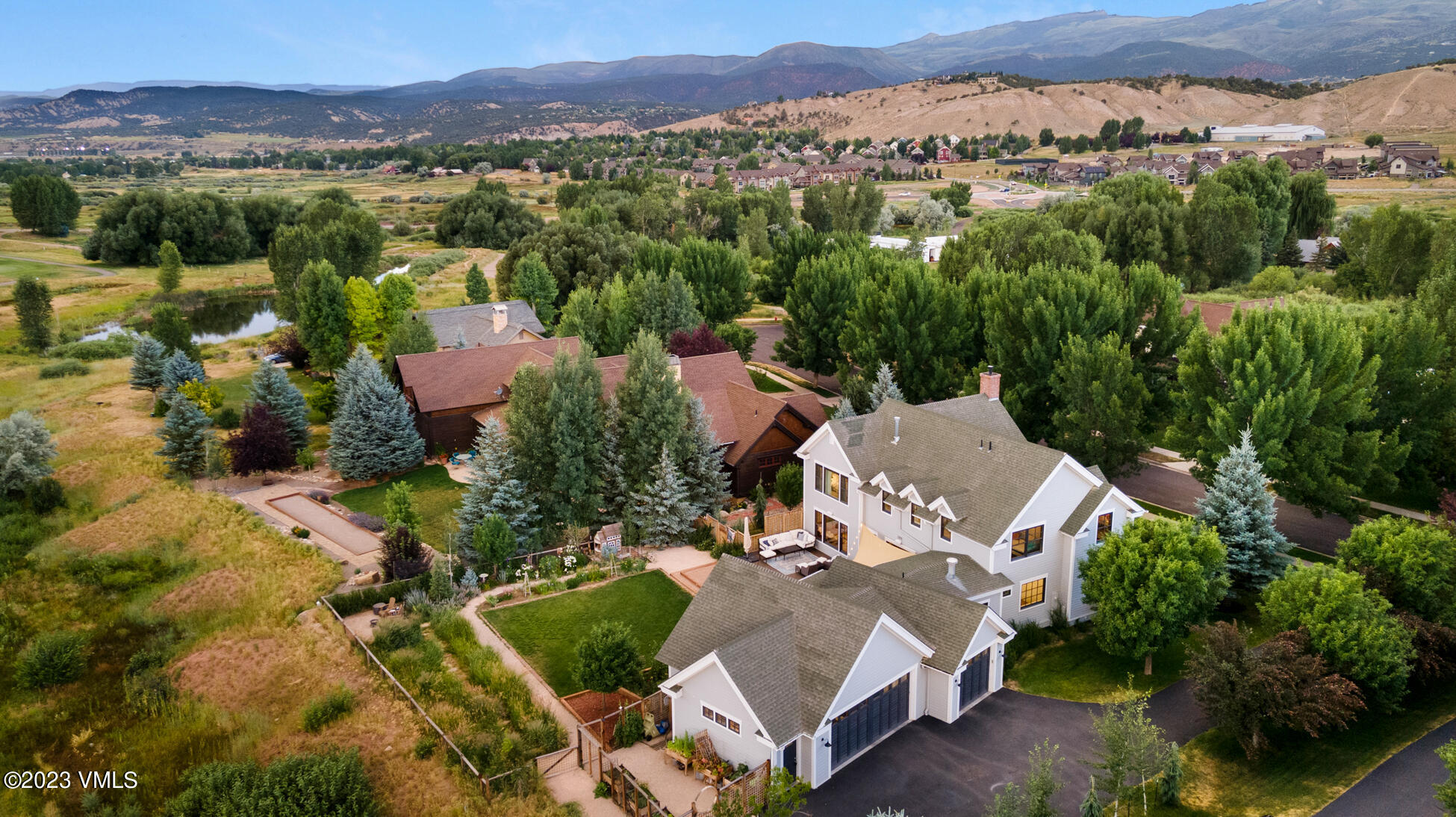 275 Robins Egg Eagle, CO 81631 - Photo 39 of 46 an aerial view of a house with a garden