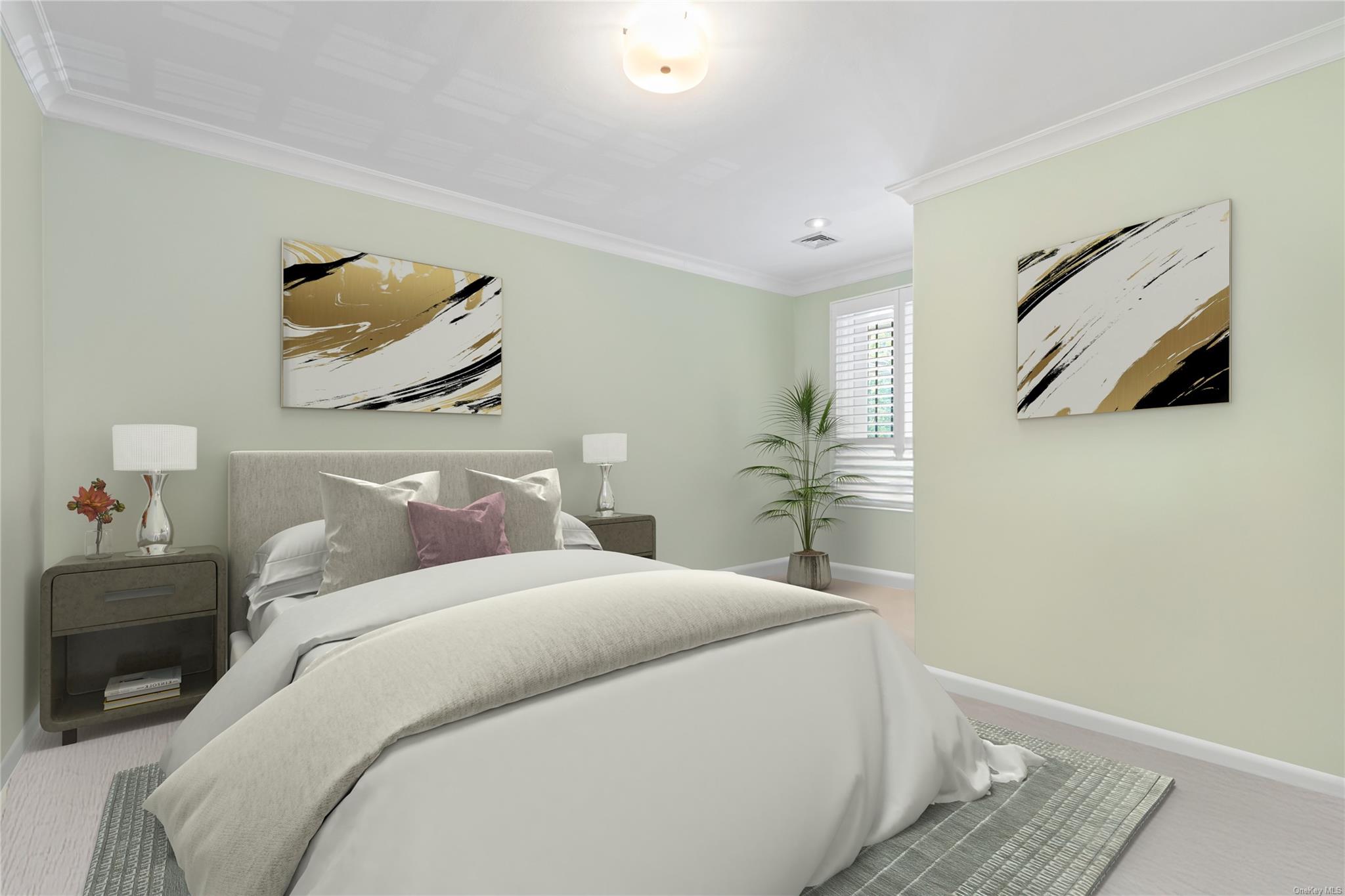 8 Holiday Pond Road Jericho, NY 11753 - Photo 27 of 43 Carpeted bedroom with baseboards and crown molding