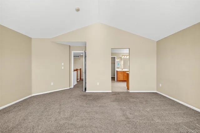 a view of an empty room