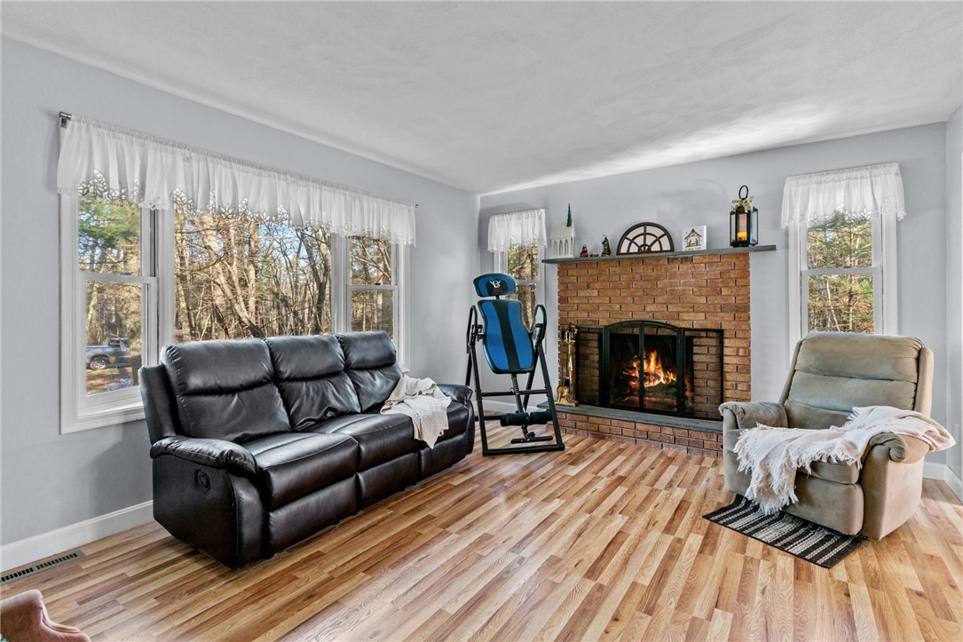 155 Whaley Hollow Road Coventry, RI 02816 - Photo 19 of 31 Living room with beautiful fireplace!