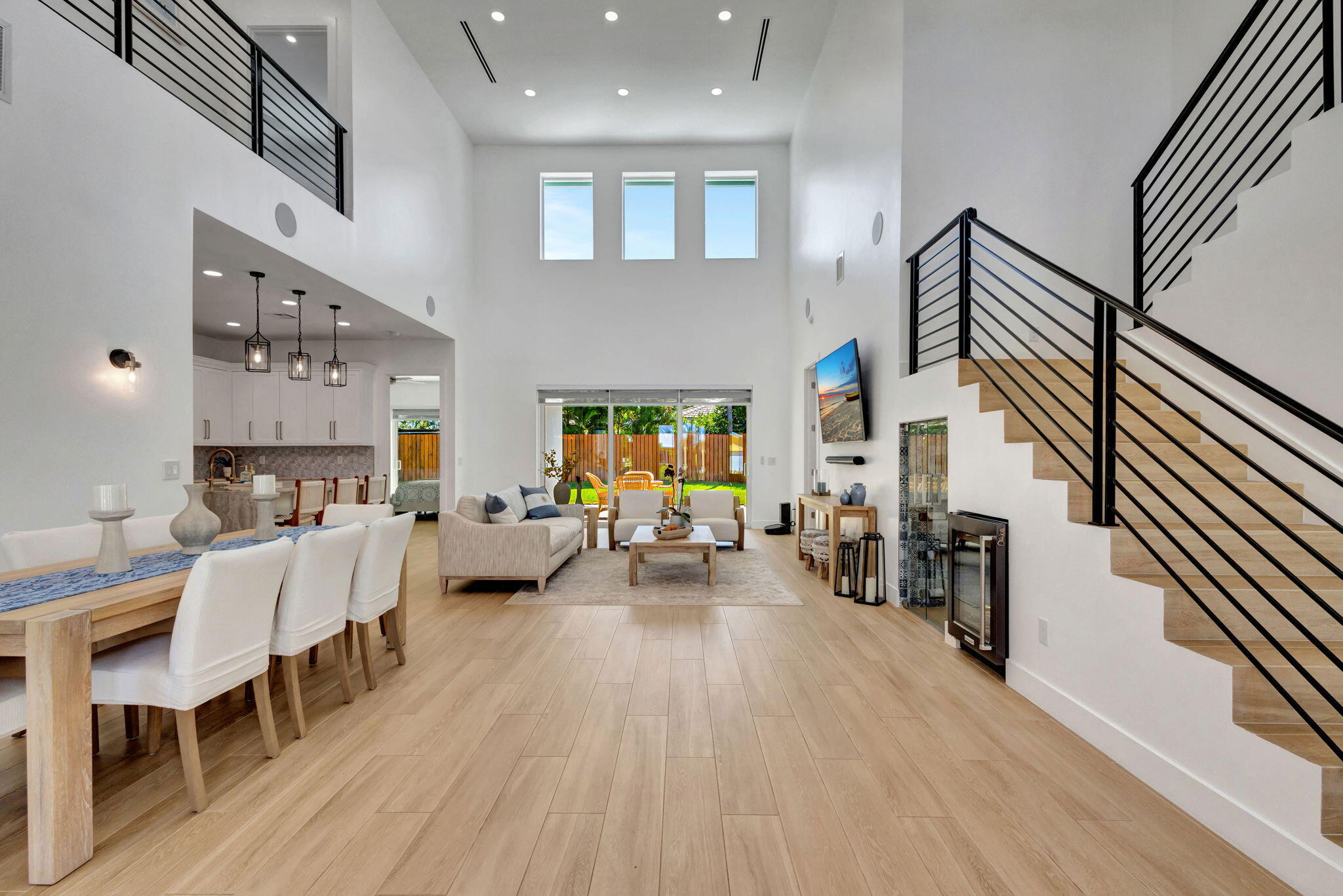 12952 Drayton Road North Palm Beach, FL 33408 - Photo 19 of 109 a living room with fireplace furniture and a wooden floor